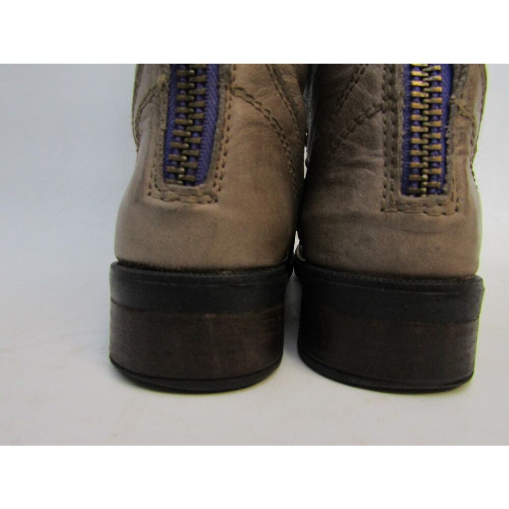 STEVE MADDEN Womens Size 5.5 M Brown Leather Zip Combat High Ankle Boots TROOPA - Picture 8 of 11